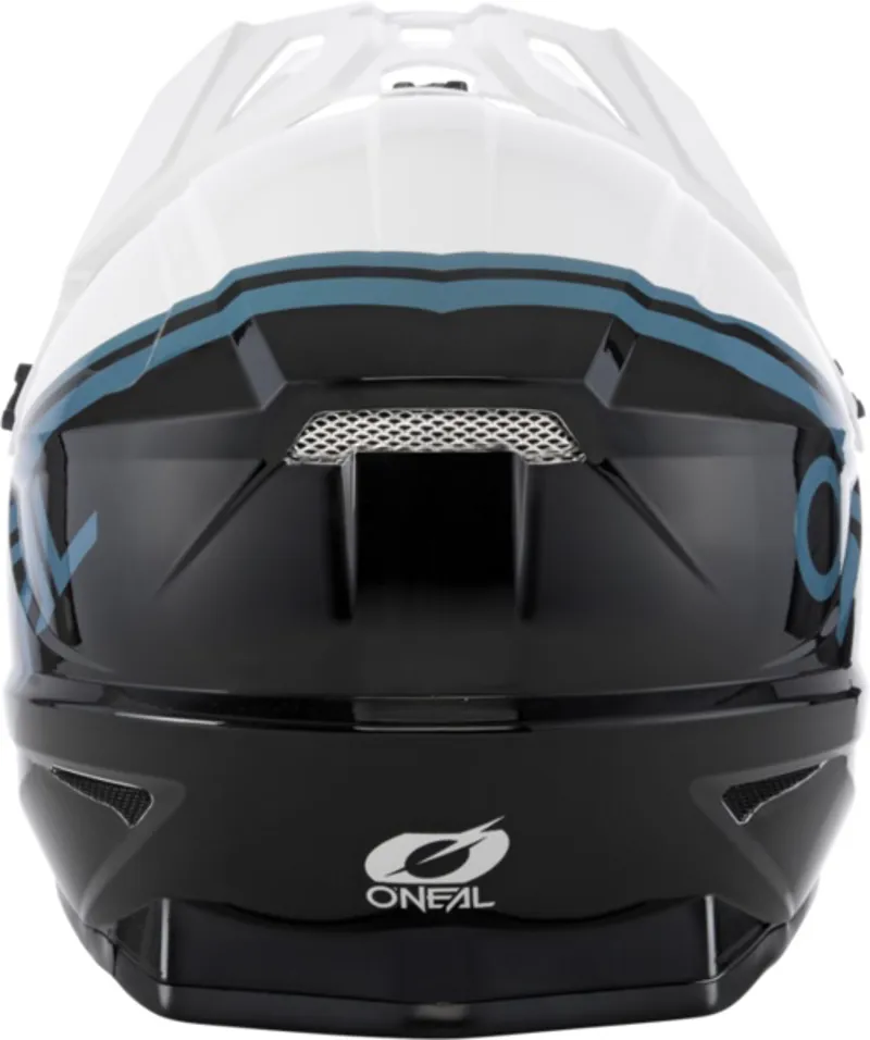 O'Neal Sonus Youth Full Face Helmet - Split White/Black-3